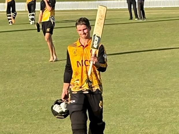 Jordan Roads scored 168 runs atop the order against PINT during Rd. 5 of the One-day competition, season 2025. Picture: Nightcliff Cricket Club Facebook