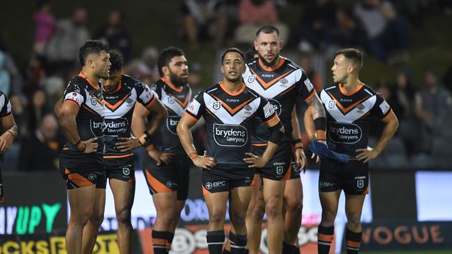 The Wests Tigers have gone agonisingly close to producing one of the best comebacks of the season. Picture: NRL Imagery.