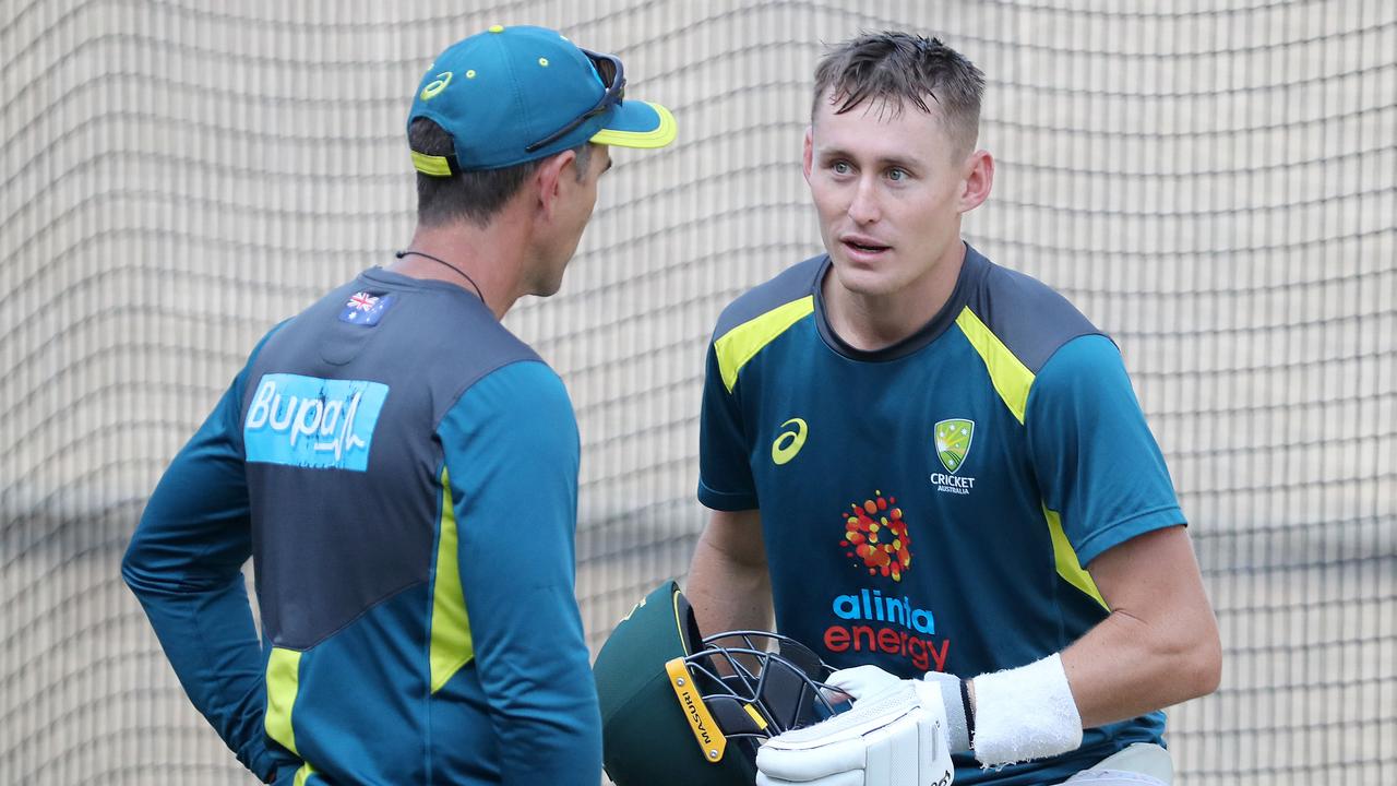 Marnus Labuschagne says he ‘loves”’coach Justin Langer. Picture: Michael Klein