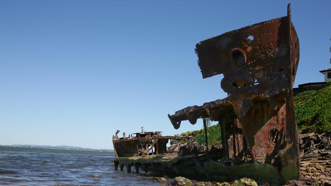 A picture of the wreck before the bow collapsed. Picture: Chris Higgins