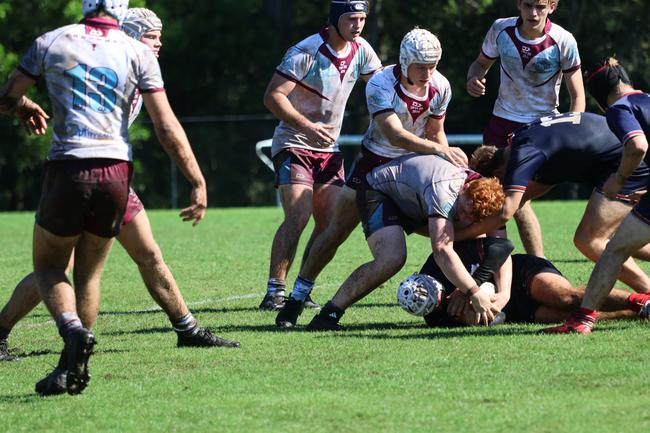 Ashton Snell gets over the ball. Picture courtesy of Barb Herrmannsen.