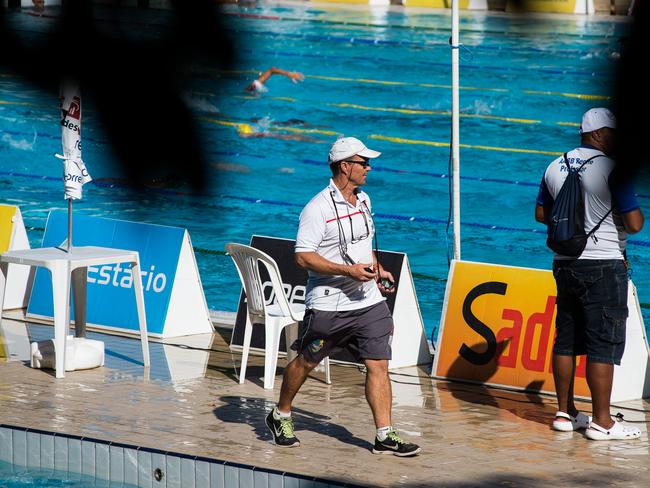 Volkers follows one of his Brazilian athletes. Picture: Ariel Guevara