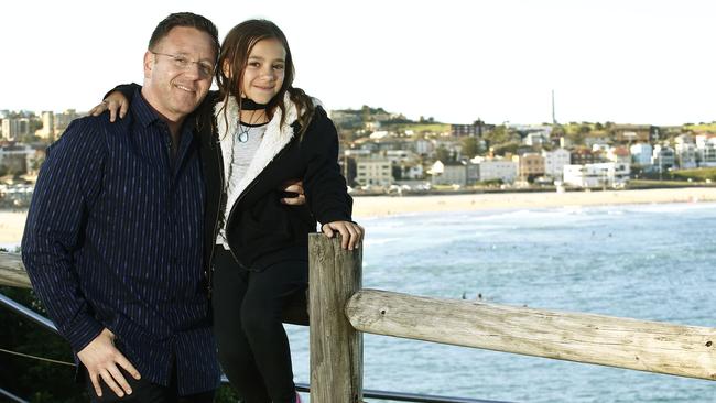 Edward, pictured with his daughter Olivia in 2017, will be touring the country later this year. Picture: John Appleyard