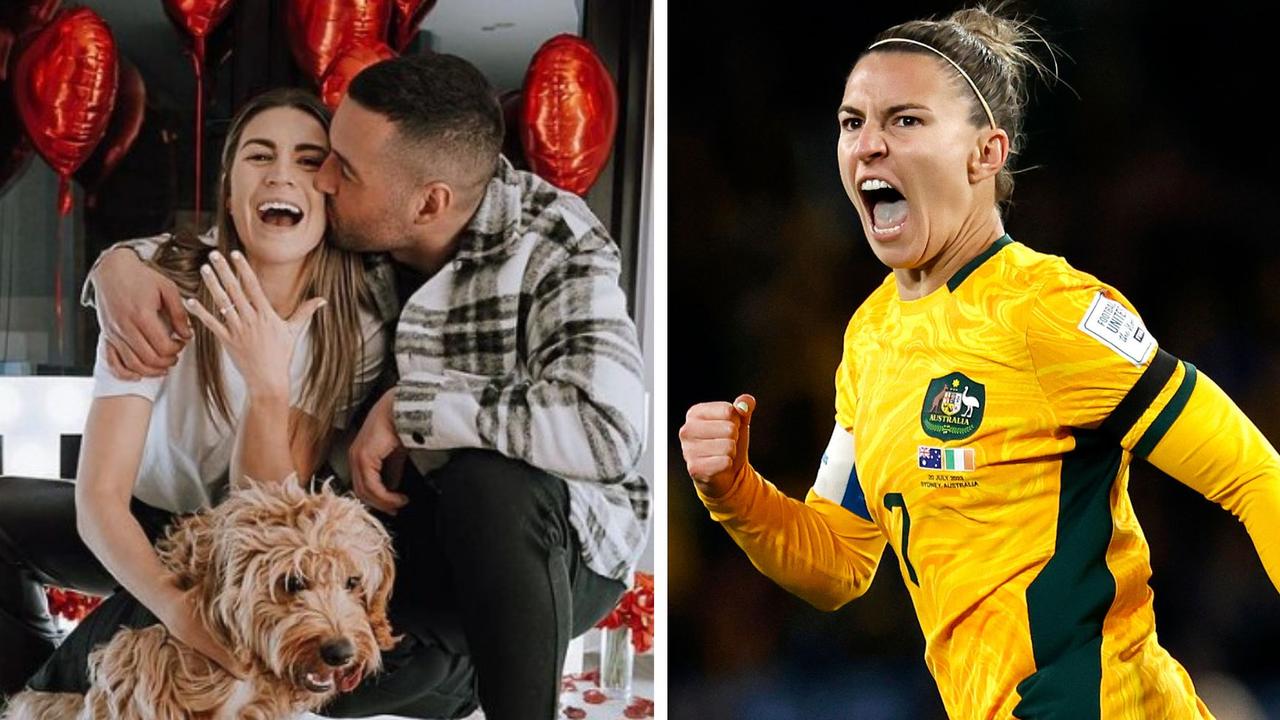 Steph Catley has led the Matildas to the World Cup quarters. Photo: Getty Images and Instagram