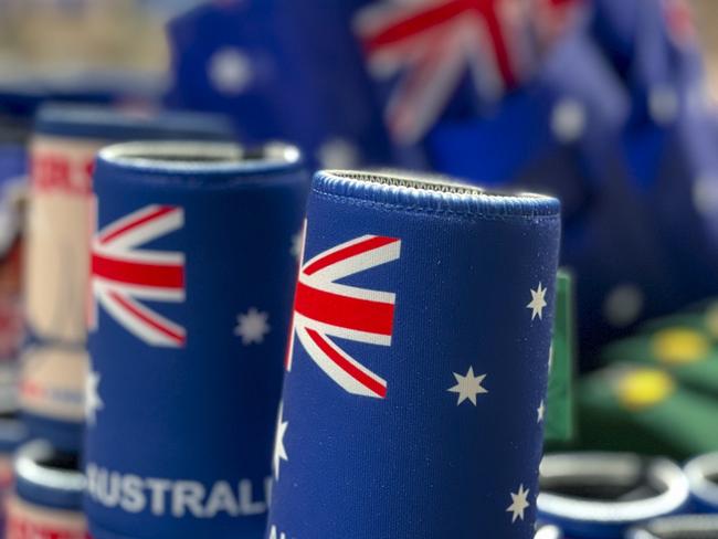 BRISBANE, AUSTRALIA - NewsWire Photos - JANUARY 13, 2025: A generic photo of Australia Day merchandise  in the Brisbane CBD.Picture: NewsWire / Glenn Campbell