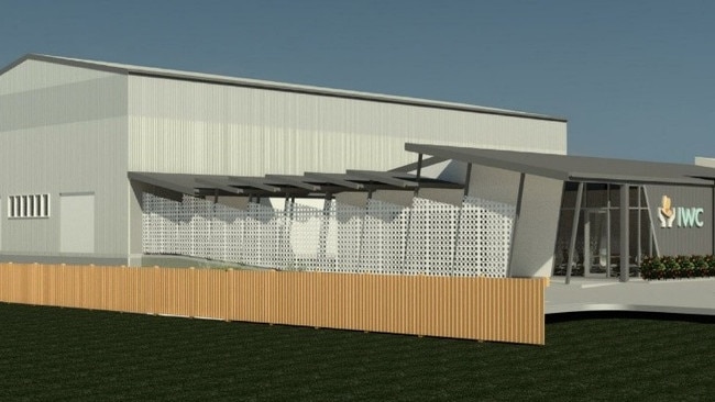 Artist‘s impression of the future IWC Health and Wellbeing Community Centre in Gayndah (2020).