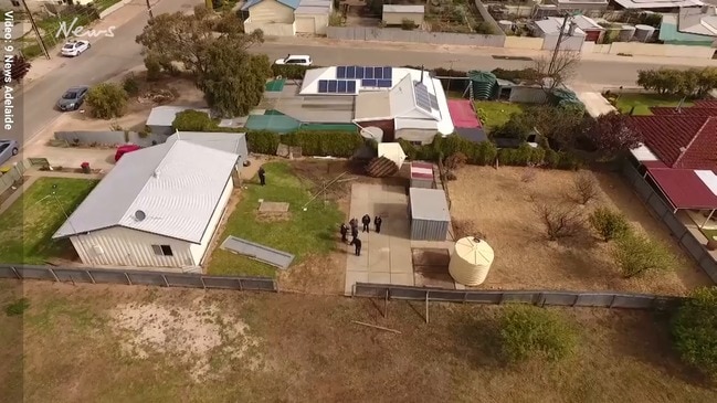 Maitland drone footage of police dig