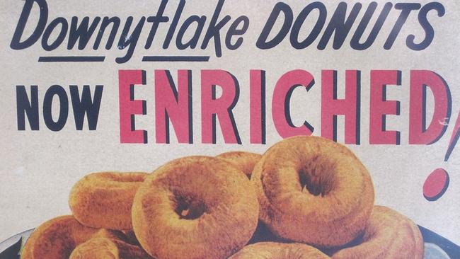 An old ad for Downyflake doughnuts.