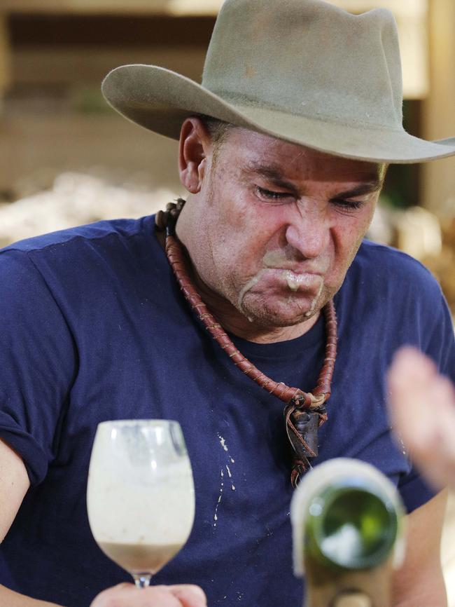 And next... a glass of rat offal. Picture: Nigel Wright/Ten