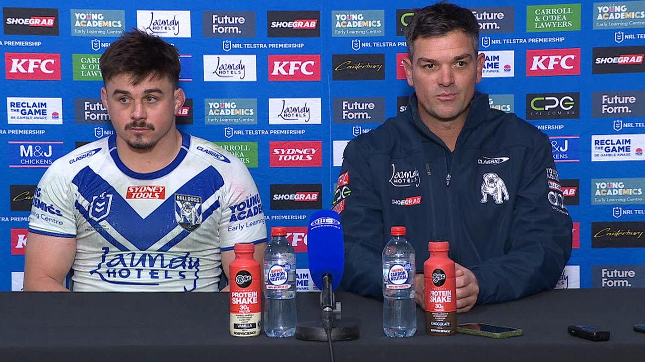 NRL 2023: Cameron Ciraldo press conference, Canterbury Bulldogs v Cronulla  Sharks, Reed Mahoney, mediocrity