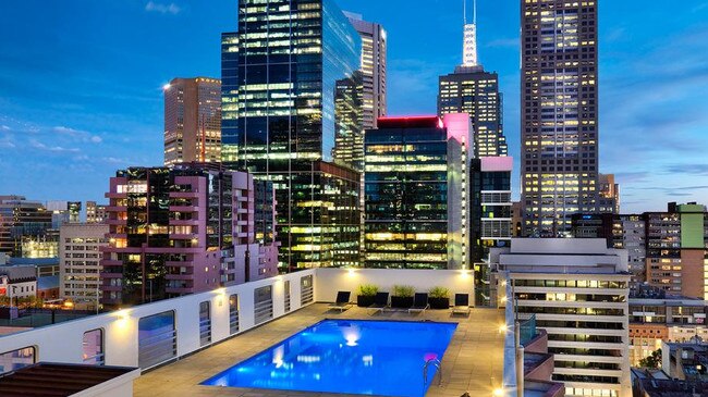 The Hotel Grand Chancellor Melbourne was evacuated after a fire broke out.