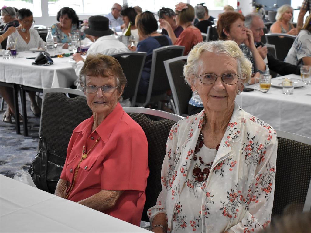 Joan Watkins and Bethany Tucker at the Grafton District Services Club 2021 Melbourne Cup Luncheon.