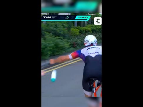 Cycling water bottle fail during triathlon