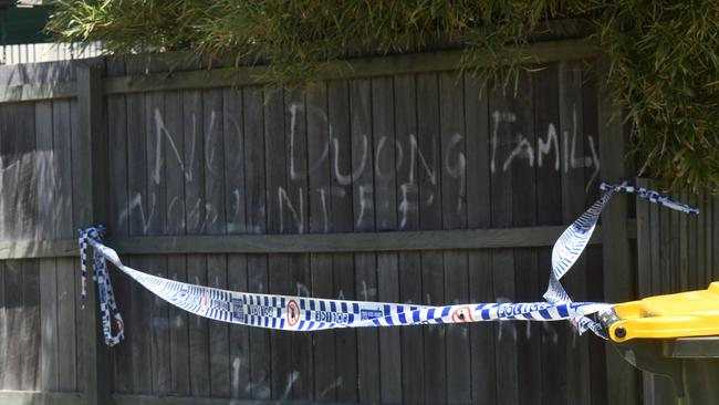 The scene of the arson on Walker St, the day after the blaze was started.