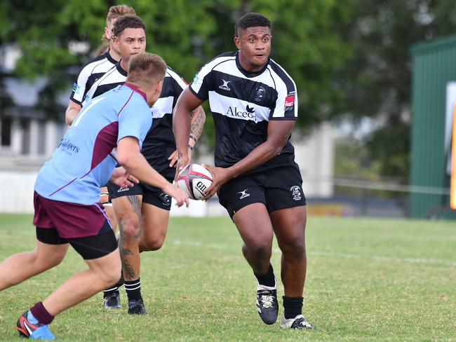 Souths player Trevor KingColts club rugby union between Souths and Norths. Saturday March 25, 2023.  Picture, John Gass