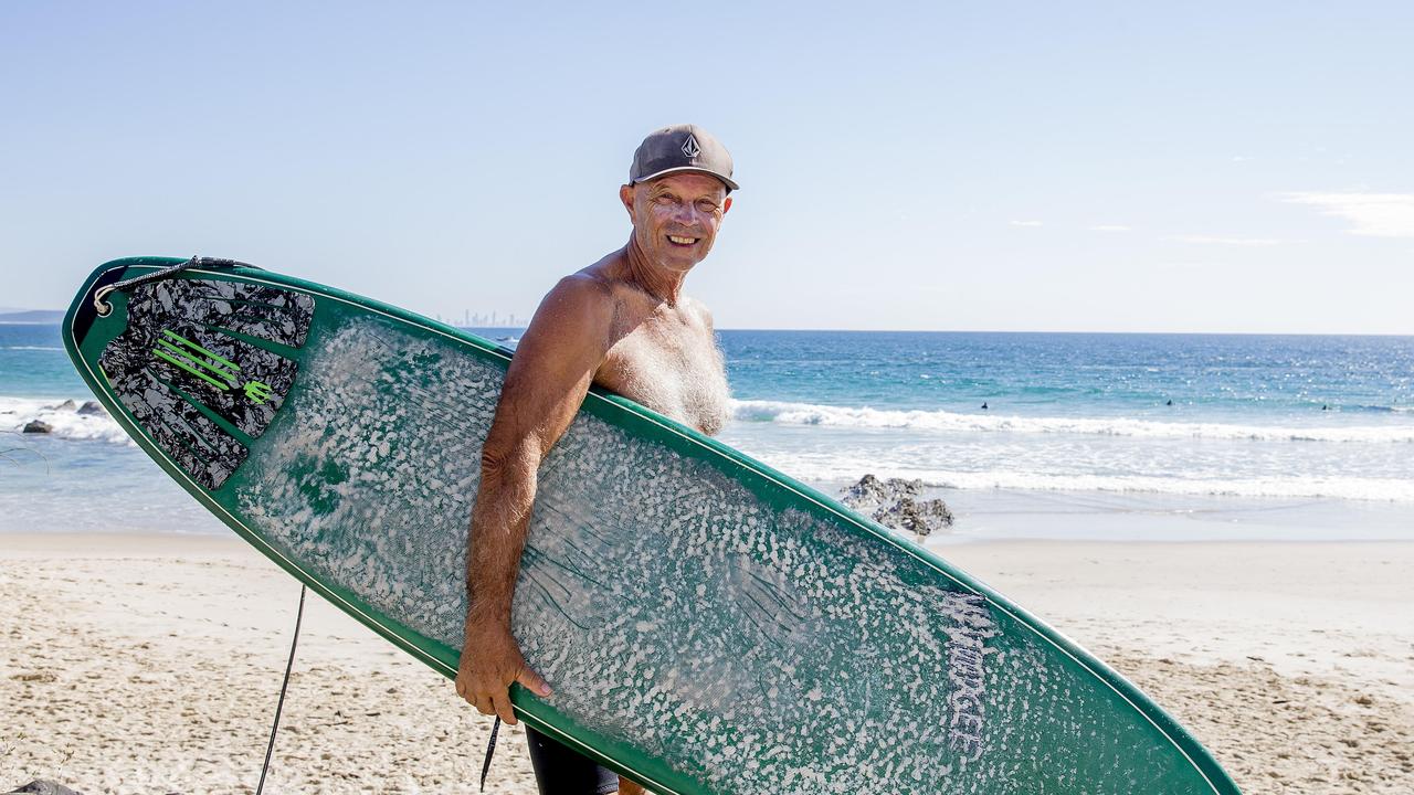 Peter Cowdroy at Snapper Rocks. Picture: Jerad Williams