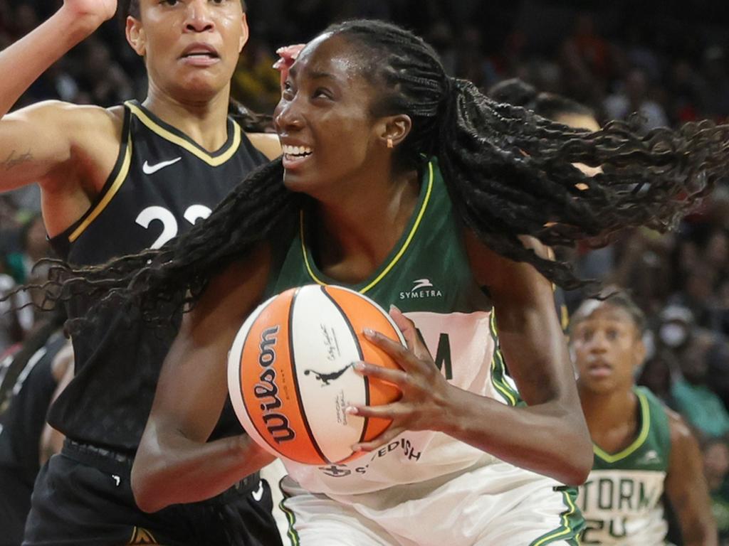 Izzy Magbegor loom as a akey piece of the Opals Paris Olympic campaign. Picture: Getty Images