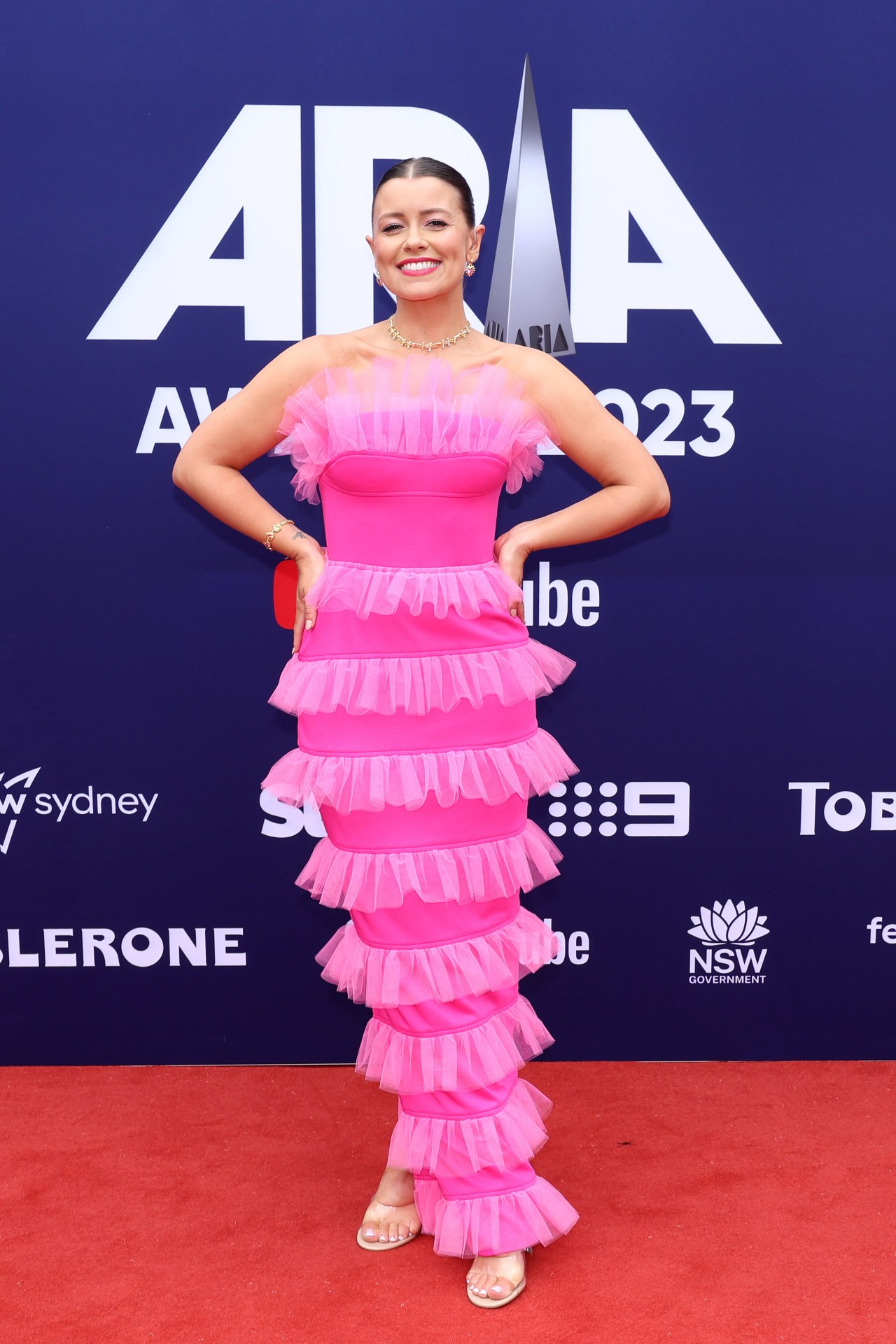 <p>Bridget Hustwaite attends the 2023 ARIA Awards.</p>