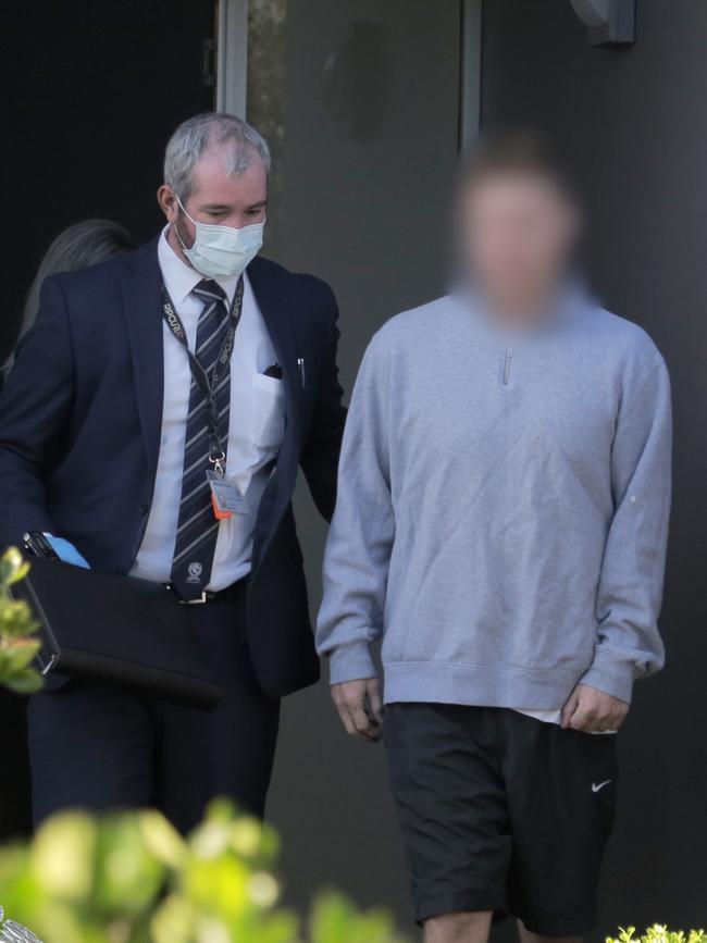 Brett Finch is arrested at San Souci. Picture: NSW Police