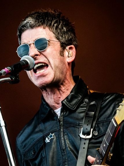Noel Gallagher fronts his band High Flying Birds .
