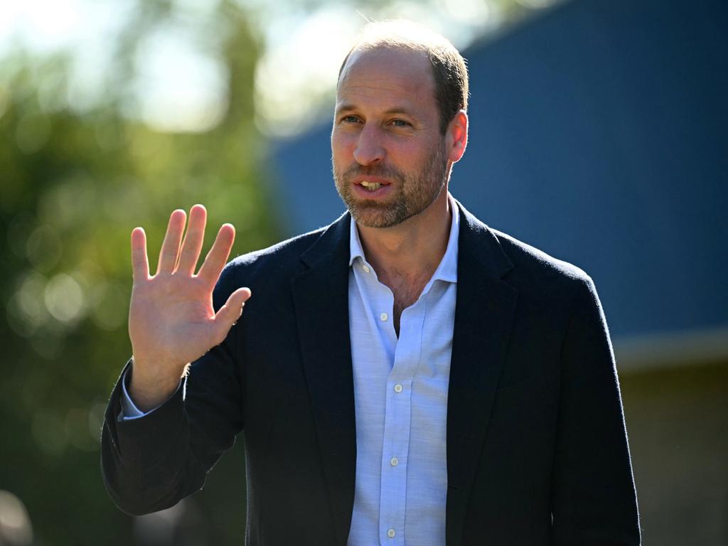 Prince William waves upon his arrival to visit to Birtley Community Pool to celebrate its reopening and highlight the importance of access to swimming in Birtley, Tyne and Wear, United Kingdom. Picture: Getty Images