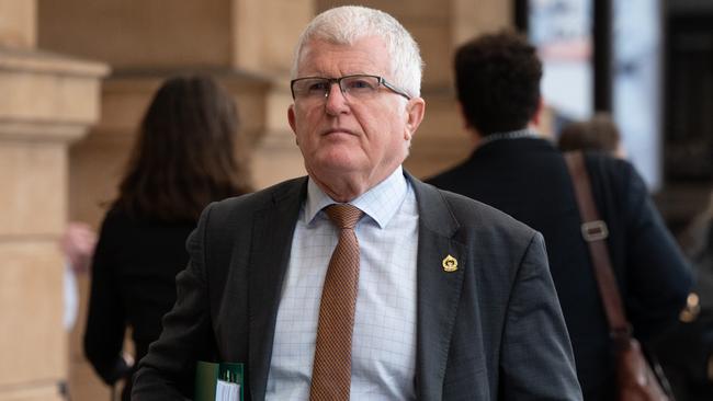 ADELAIDE, AUSTRALIA - NewsWire Photos August 1, 2023: Detective Superintendent Des Bray at District Court where he gave evidence in the De Ieso murder trial.  Picture: NCA NewsWire / Naomi Jellicoe