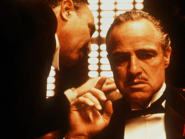 Well organised: Marlon Brando as Don Vito Corleone in a scene from 1972 film 'The Godfather'.