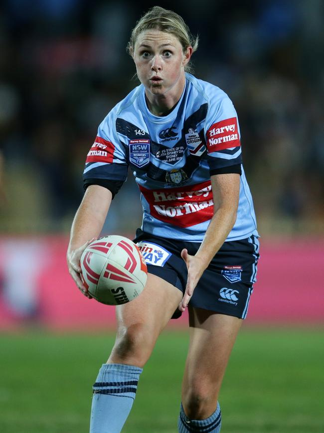 Maddie Studdon during the women's State of Origin.