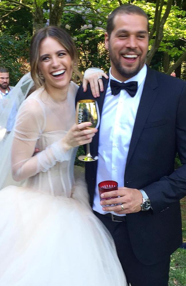 Buddy and Jesinta Campbell did an incredible job of keeping the wedding on the lowdown. Picture: Instagram @markgevans