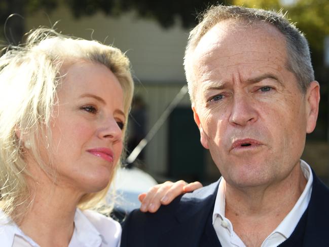 Chloe and Bill Shorten failed to make it to the Lodge, too. Picture: AAP