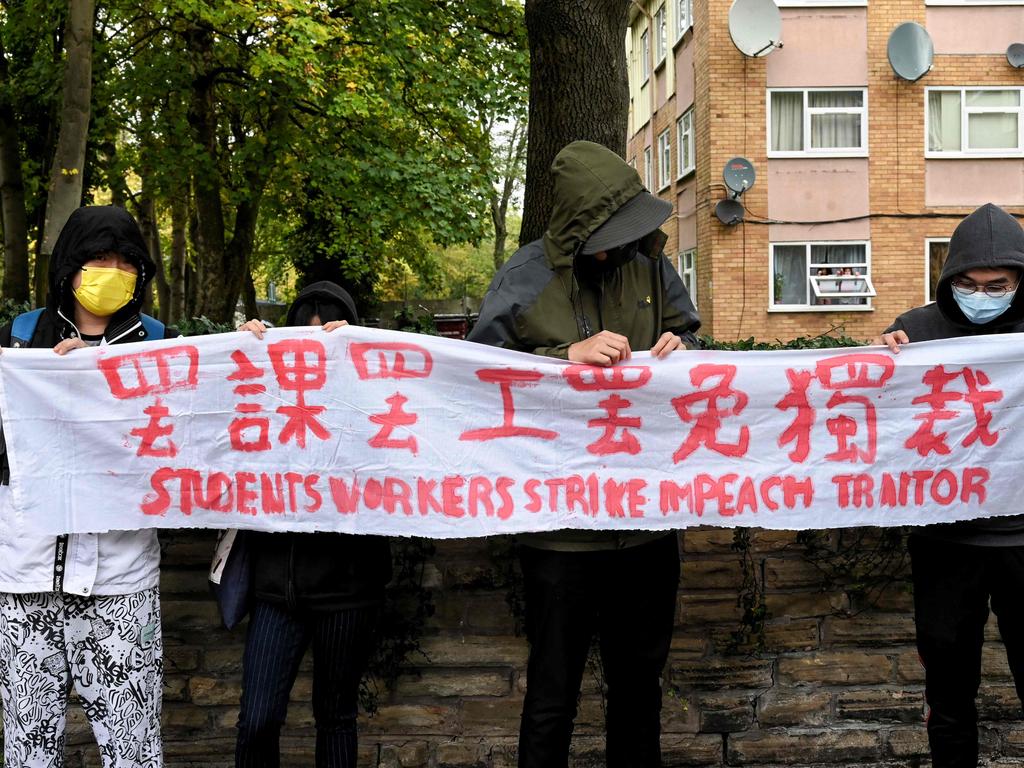 Hong Kong pro-democracy protesters. Picture: Matthew Leung/The Chaser News/AFP