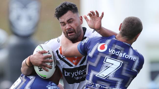 Zane Musgrove was playing for match payments with Wests Tigers in the NRL. Picture: Getty Images