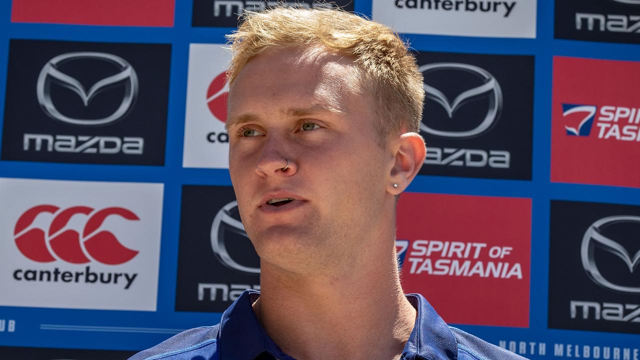 North Melbourne gun Jaidyn Stephenson(Photo by Darrian Traynor/Getty Images)