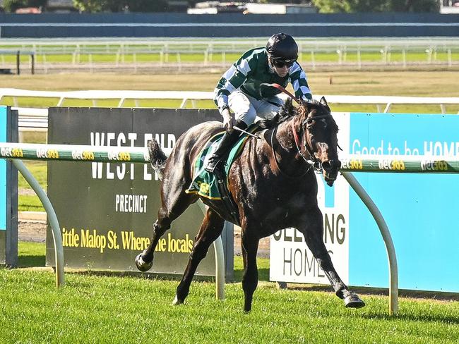Earth God ridden by Jye McNeil wins the Bet365 Maiden Plate at Geelong Racecourse on June 21, 2024 in Geelong, Australia. (Reg Ryan/Racing Photos via Getty Images)