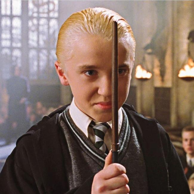 Tom Felton as Draco Malfoy in Harry Potter And The Chamber Of Secrets. Picture: Warner Bros