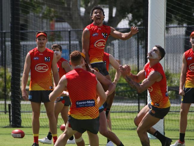 Malcolm Rosas Jr’s hard work has been rewarded with an AFL debut in this Saturday’s match against Brisbane. Picture: Gold Coast Suns Media