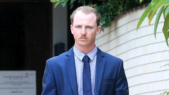 Jed Thomas Conroy leaving Tweed Heads Local Court. Picture: Scott Powick.