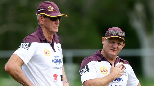 Wayne Bennett and Kevin Walters took the Broncos to the 2015 grand final.