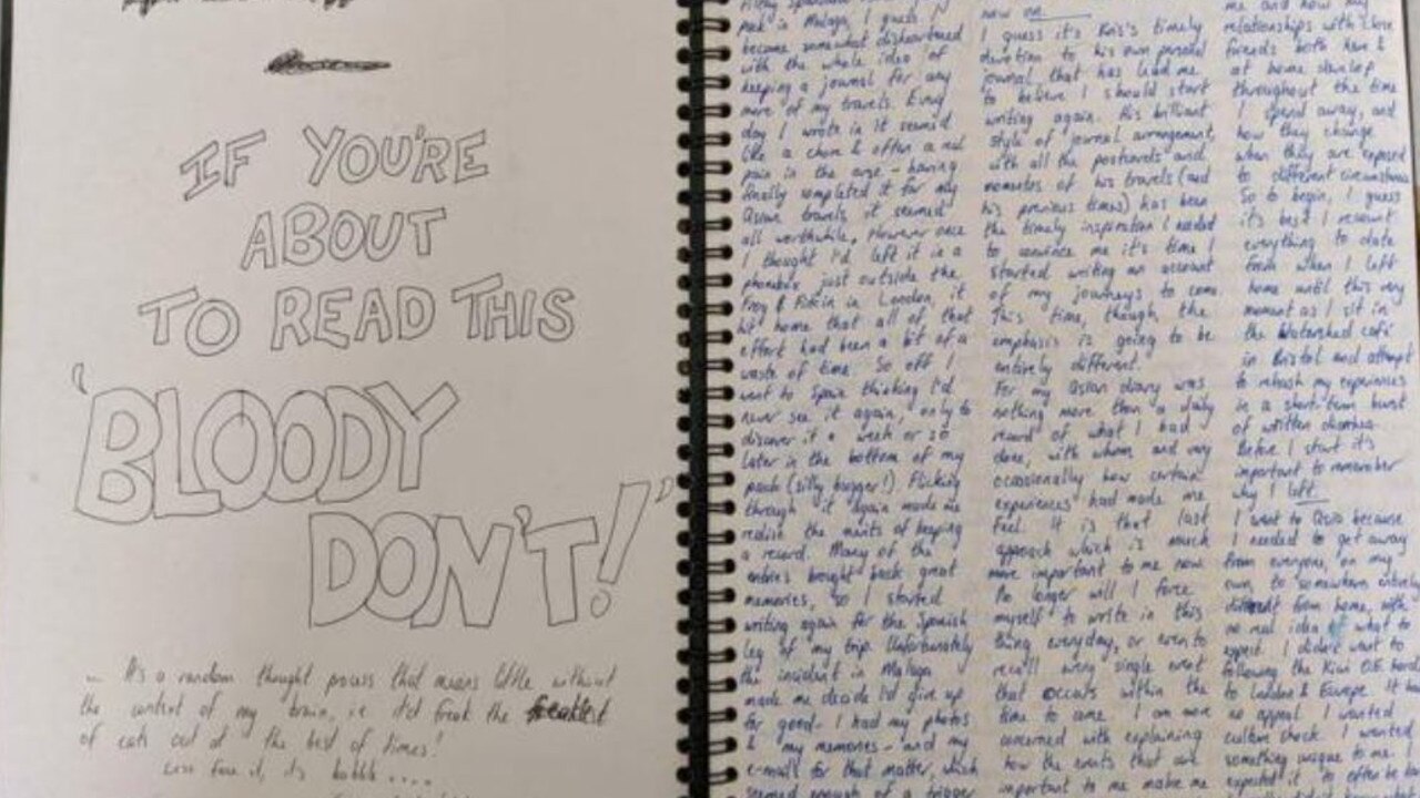 The diary appeared to have been written in 1999. Picture: r/australia Reddit / u/DoubleRiver