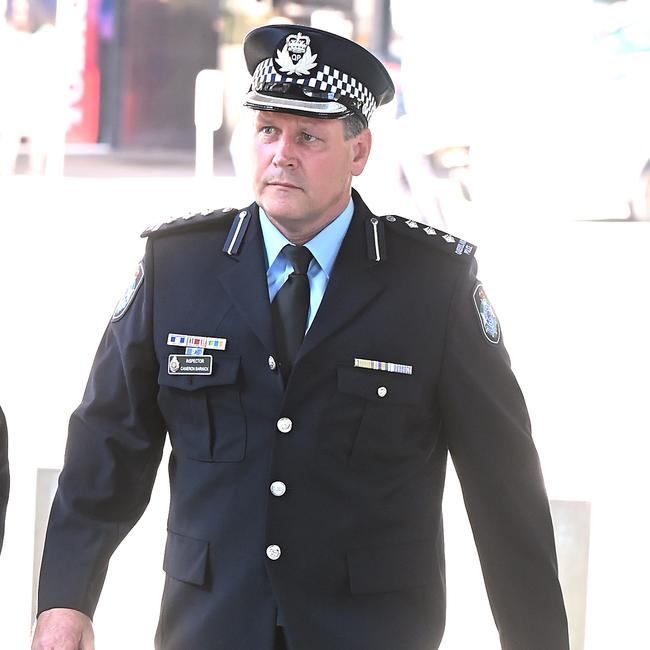 Inspector Jason Barwick ahead of the Wieambilla Inquest. Picture: John Gass