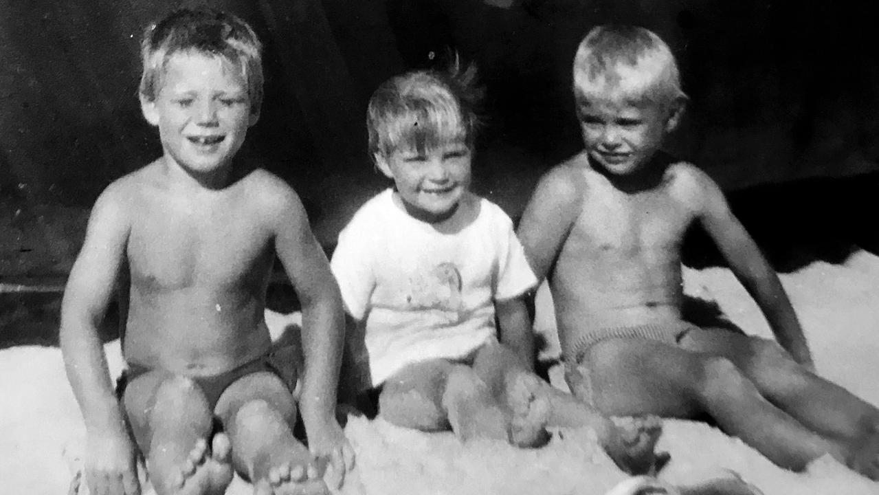 Cheryl Grimmer (centre) with her brothers Paul (left) and Stephen.