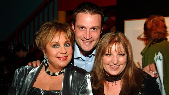 2006: Wills with former ALF star Matthew Primus and the former member for Norwood Vini Ciccarello at the ACSA Exhibition at Nexus Multicultural Arts Centre.
