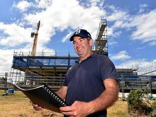 EXCITED: Clayton Williams overlooks The Sports Hub plans. Picture: Warren Lynam