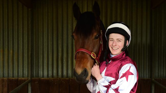 Harry Coffey at age 19, when he was apprenticed to his father, Austy Coffey. Picture: Zoe Phillips