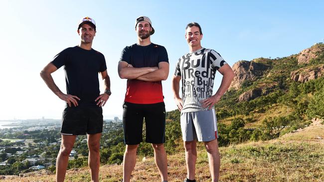 Jamie Whincup, Shane van Gisbergen and Craig Lowndes. Pic: Zak Simmonds