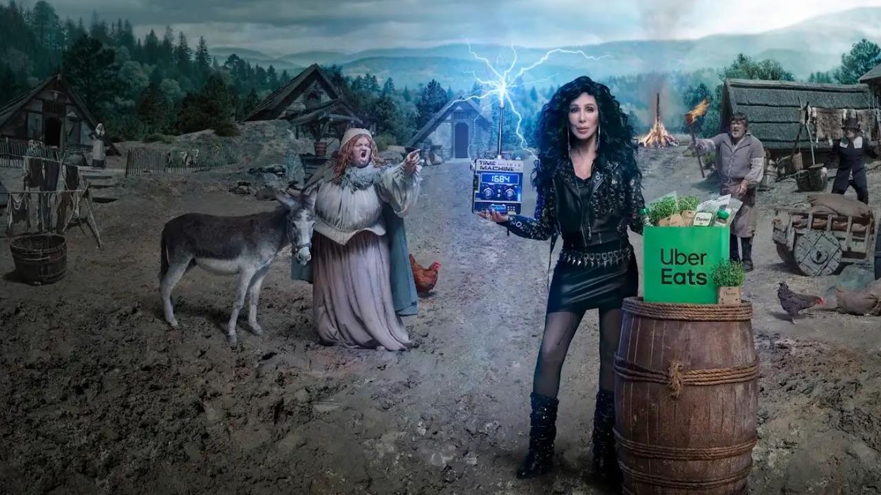 Cher stars in a new advert for Uber Eats Australia