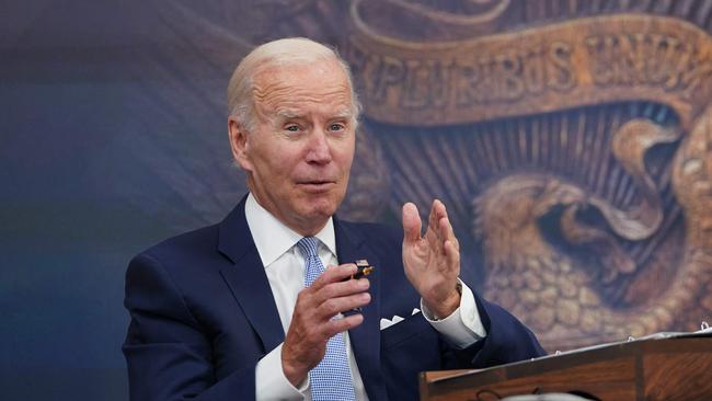 US President Joe Biden says the strong job numbers does not look like a recession to him. Picture: Mandel Ngan/AFP