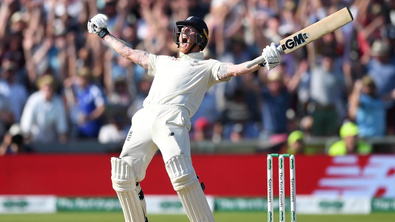 Ben Stokes roars after his Headingley Ashes heroics.