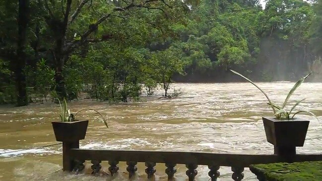 Paronella Park with falls in full flood January 2019