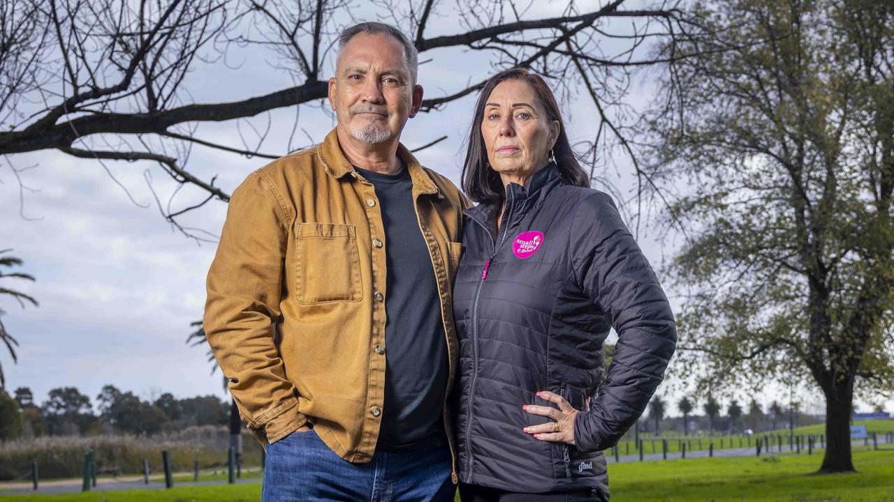 Domestic violence advocates Sue and Lloyd Clarke. Picture: Wayne Taylor